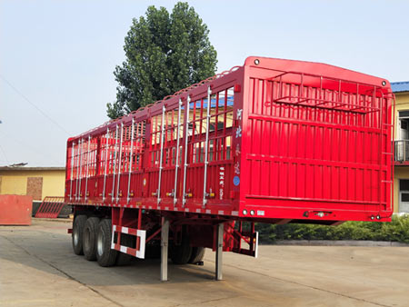 元永达牌11.5米31.7吨3轴仓栅式运输半挂车(ZYD9370CCY)