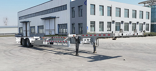 迪尔帕斯牌14米32.3吨2轴铝合金集装箱运输半挂车(DRP9350TJZD)