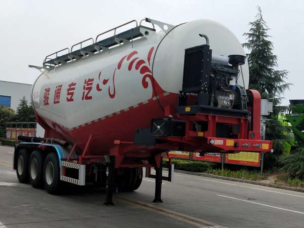骏通牌10.6米32.4吨3轴中密度粉粒物料运输半挂车(JF9401GFLB)