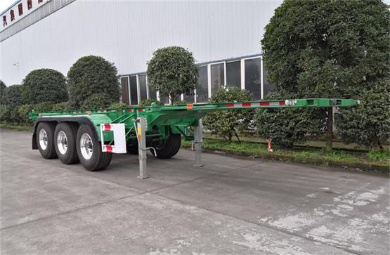 山川牌8.6米36.4吨3轴集装箱运输半挂车(SCQ9400TJZ)