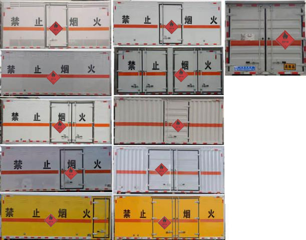 程力威牌CLW5041XRYJ6易燃液体厢式运输车公告图片