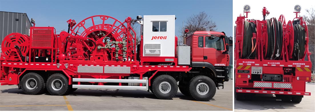 杰瑞牌JR5580TLG連續(xù)油管作業(yè)車公告圖片
