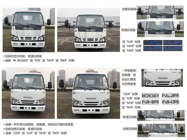 华通牌HCQ5070ZXXQL6车厢可卸式垃圾车公告图片