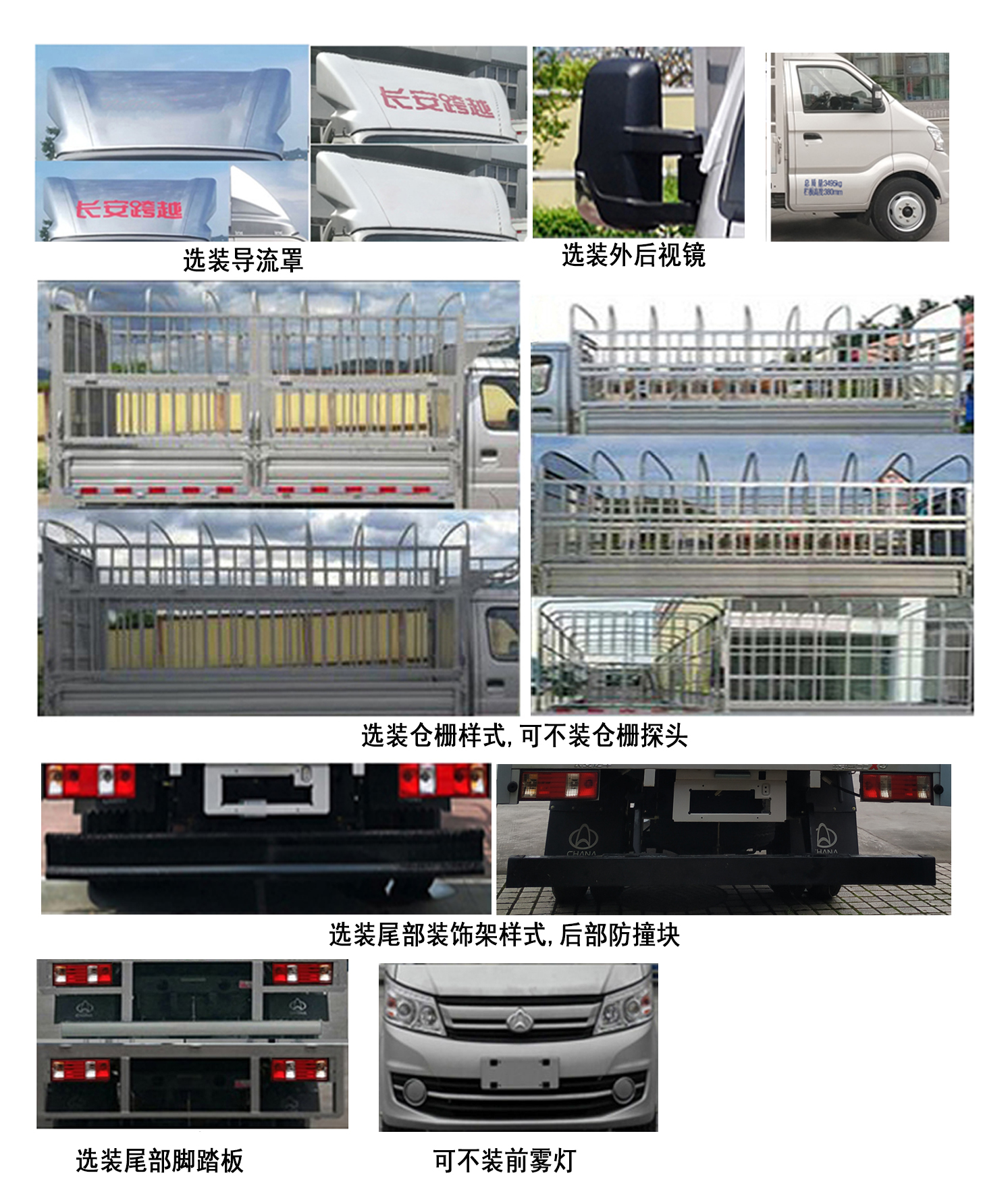 長安牌CKS5034CCYFRD6B1倉柵式運輸車公告圖片