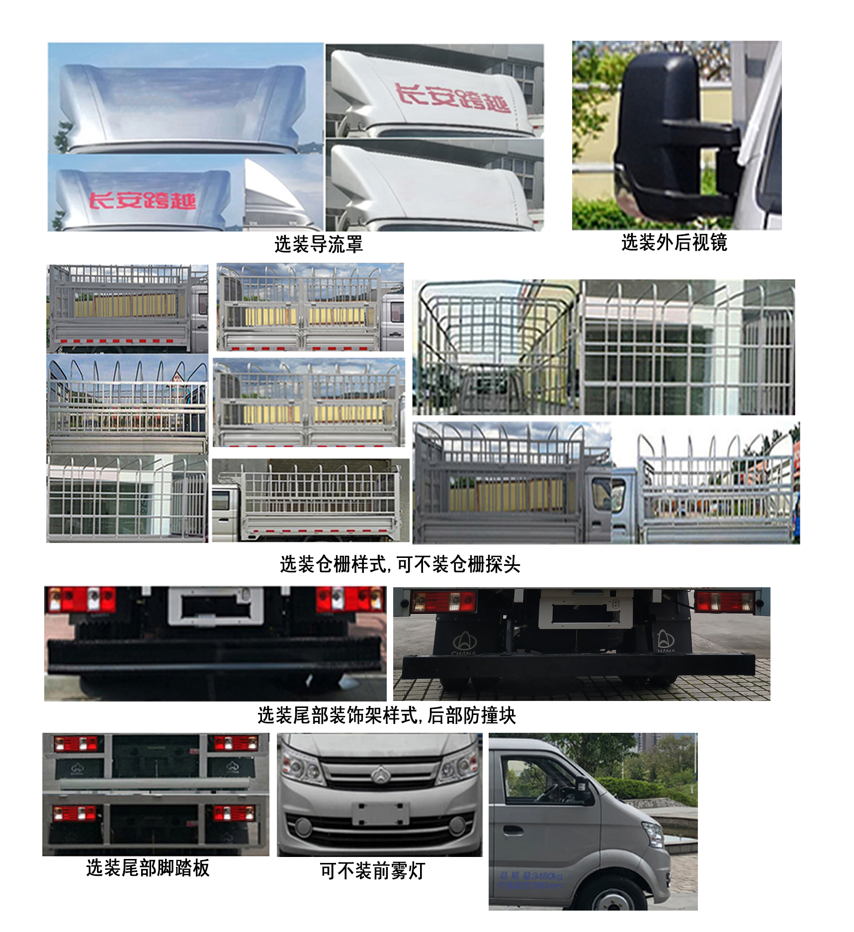 長安牌CKS5034CCYFRS6B2倉柵式運輸車公告圖片