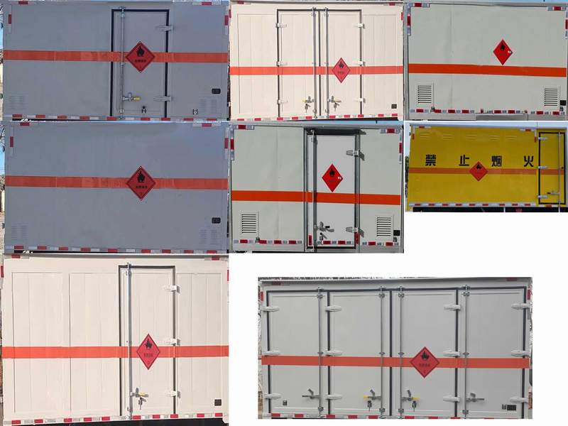 易燃液体厢式运输车图片