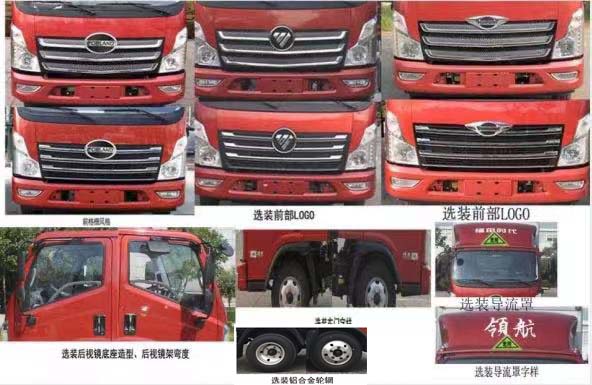 鴻星達(dá)牌SJR5042XRQ-6易燃?xì)怏w廂式運(yùn)輸車(chē)公告圖片