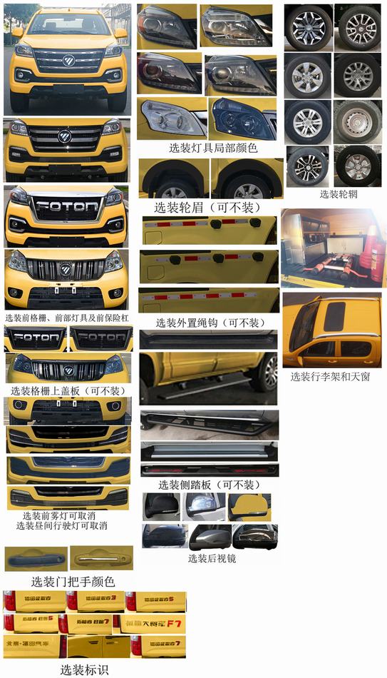 福田牌BJ5027XGC-1X工程車公告圖片