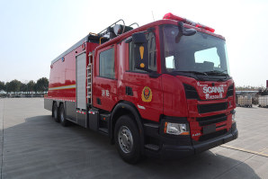 捷达消防牌SJD5290TXFBP200/DXSKA泵浦消防车