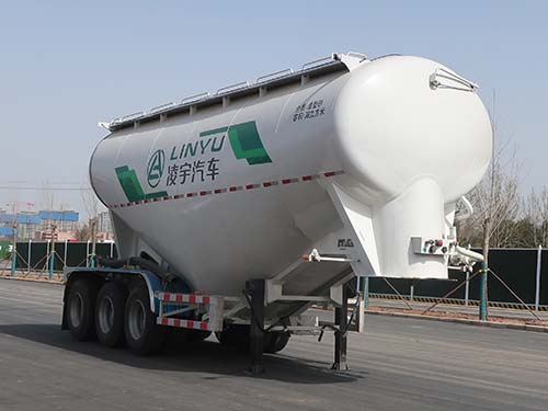 凌宇牌9米34.5吨3轴中密度粉粒物料运输半挂车(CLY9401GFL38T)