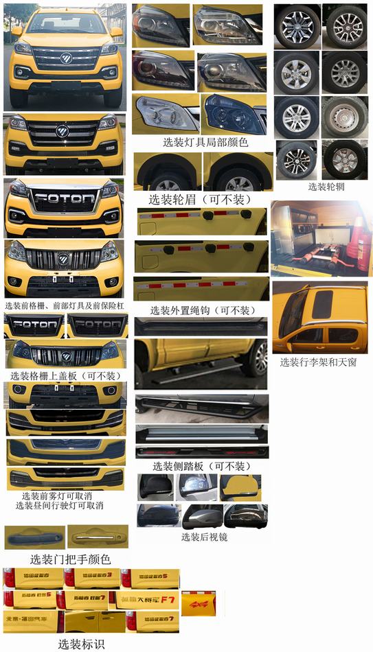 福田牌BJ5027XGC-2X工程車(chē)公告圖片