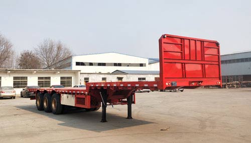 骏威事业达牌13米34吨3轴平板运输半挂车(BFL9400TPBE)