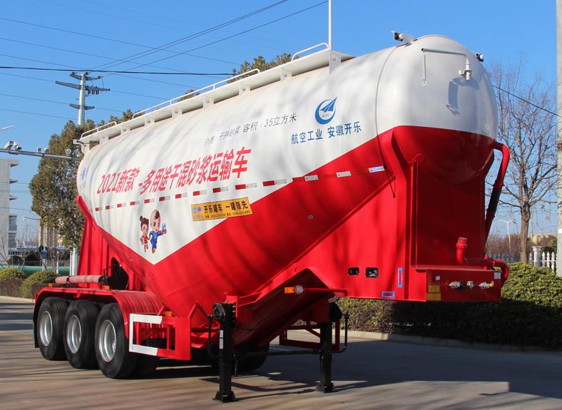 开乐牌10.1米33.2吨3轴干拌砂浆运输半挂车(AKL9403GSJA)