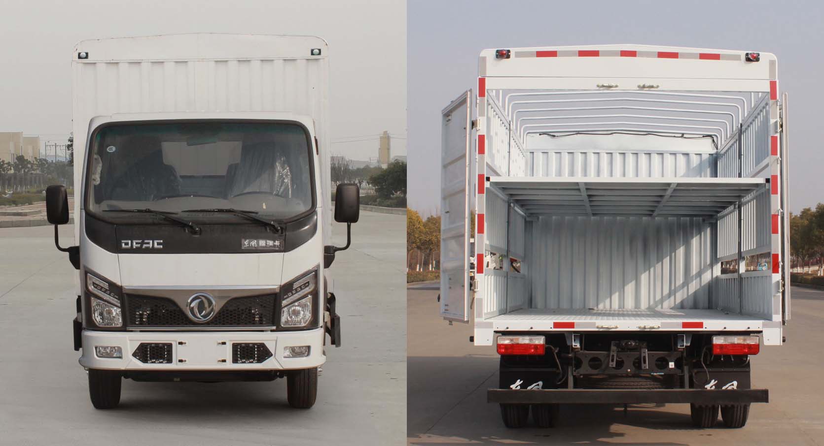 東風(fēng)牌EQ5040CCY2EDFAC倉柵式運(yùn)輸車公告圖片