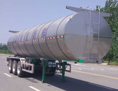 鸿天牛牌10.6米32.5吨3轴鲜奶运输半挂车(HTN9401GNY)