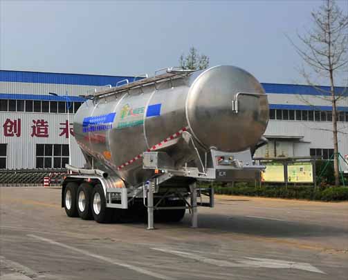 盛润牌8.8米34.8吨3轴铝合金中密度粉粒物料运输半挂车(SKW9402GFLLZ)
