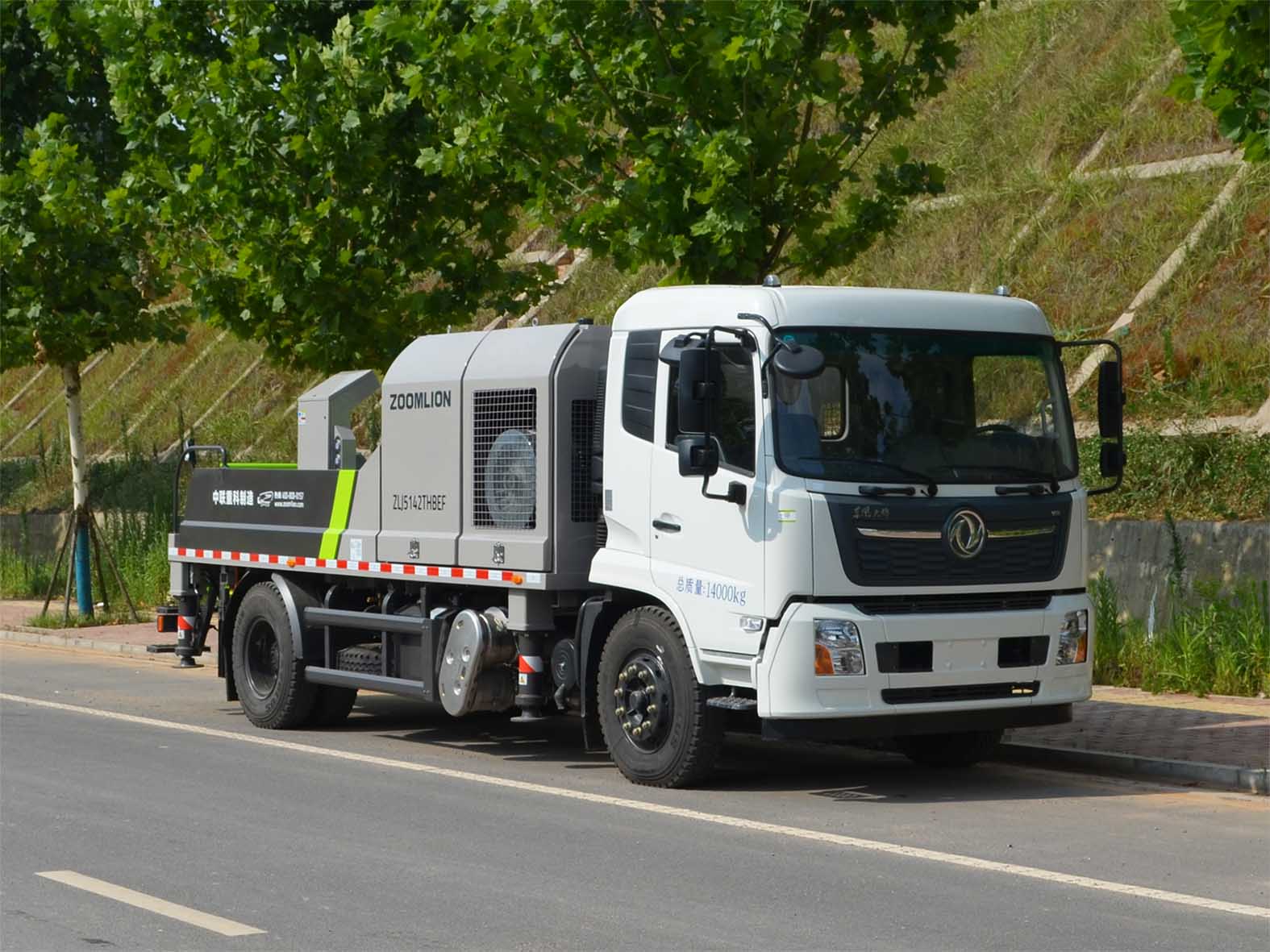 中联牌ZLJ5142THBEF车载式混凝土泵车