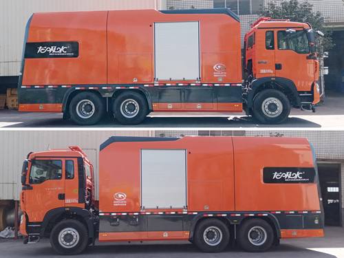 龙吸水牌FLG5200TPS87Z大流量排水抢险车公告图片