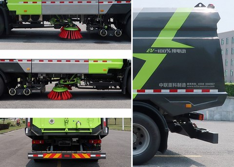 中聯(lián)牌ZBH5180TXSDFABEV純電動洗掃車公告圖片
