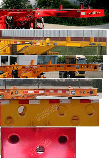 智慧树牌TDZ9400TJZ20集装箱运输半挂车公告图片