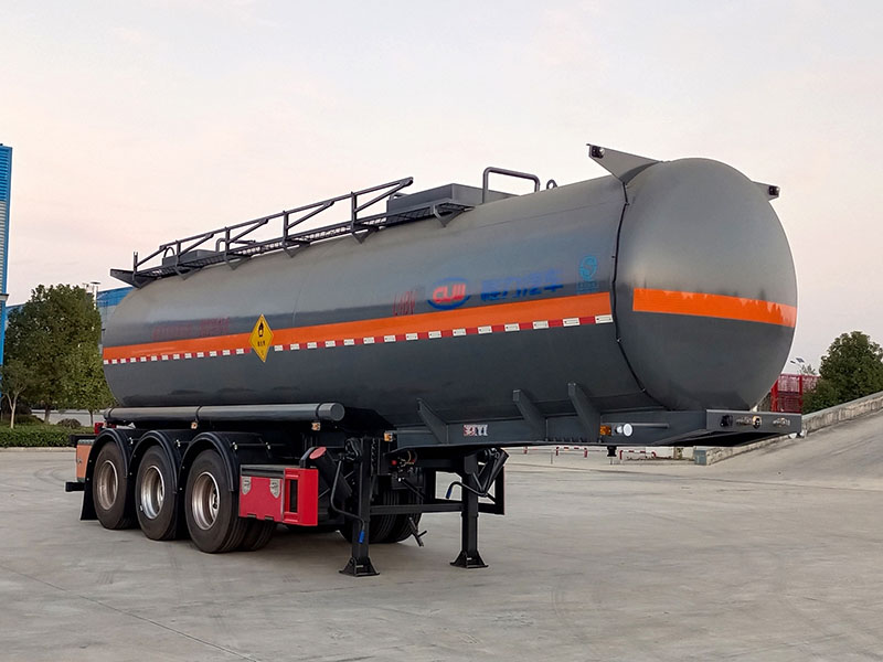 程力牌9.9米32.2吨3轴氧化性物品罐式运输半挂车(CL9401GYW)