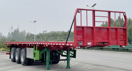 建宇牌11.5米34.2吨3轴平板运输半挂车(YFZ9400TPBFT)