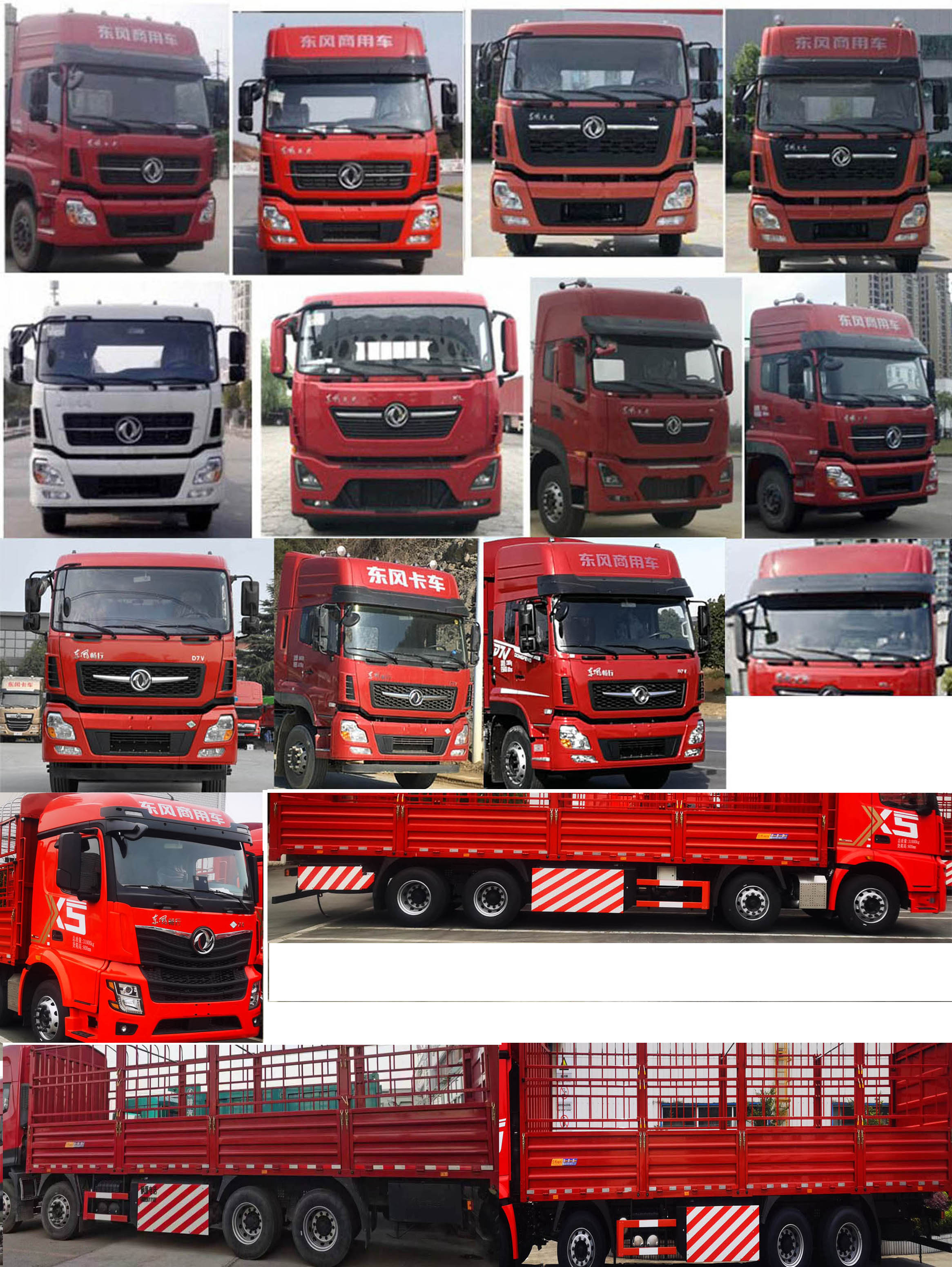 東風(fēng)牌DFV5318CCYGP6N倉柵式運(yùn)輸車公告圖片