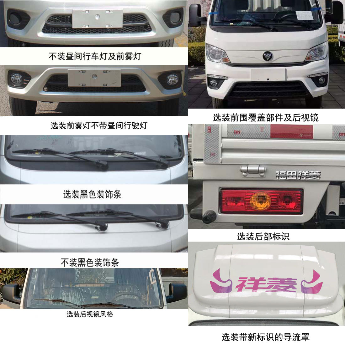 福田牌BJ5031CCY5JV4-51倉柵式運輸車公告圖片