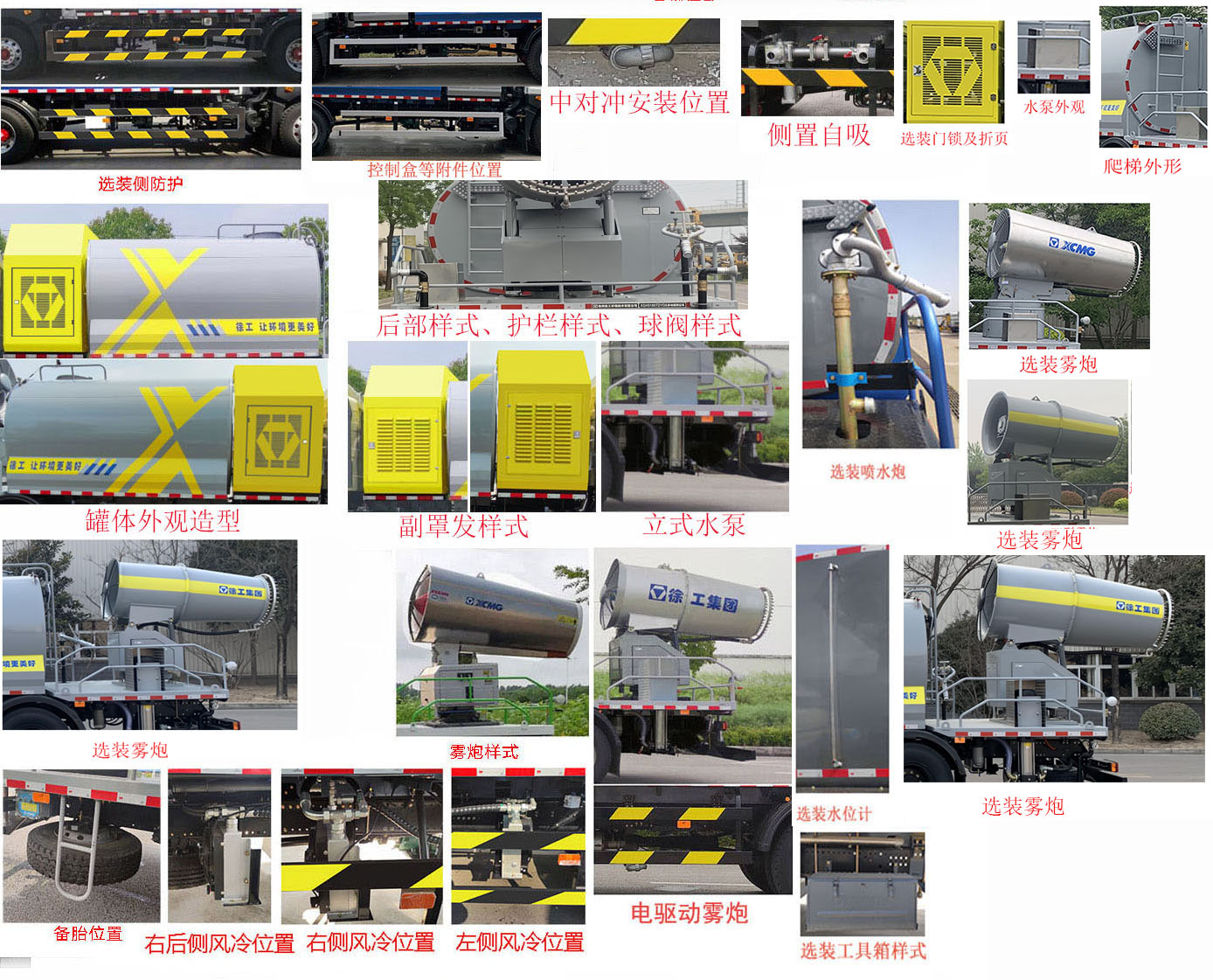 徐工牌XGH5181TDYD6多功能抑尘车公告图片