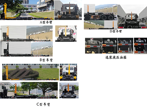 福龙马牌FLM5310ZXXDF6车厢可卸式垃圾车公告图片