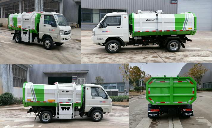 普罗科牌BJ5032ZZZE6-P1自装卸式垃圾车公告图片