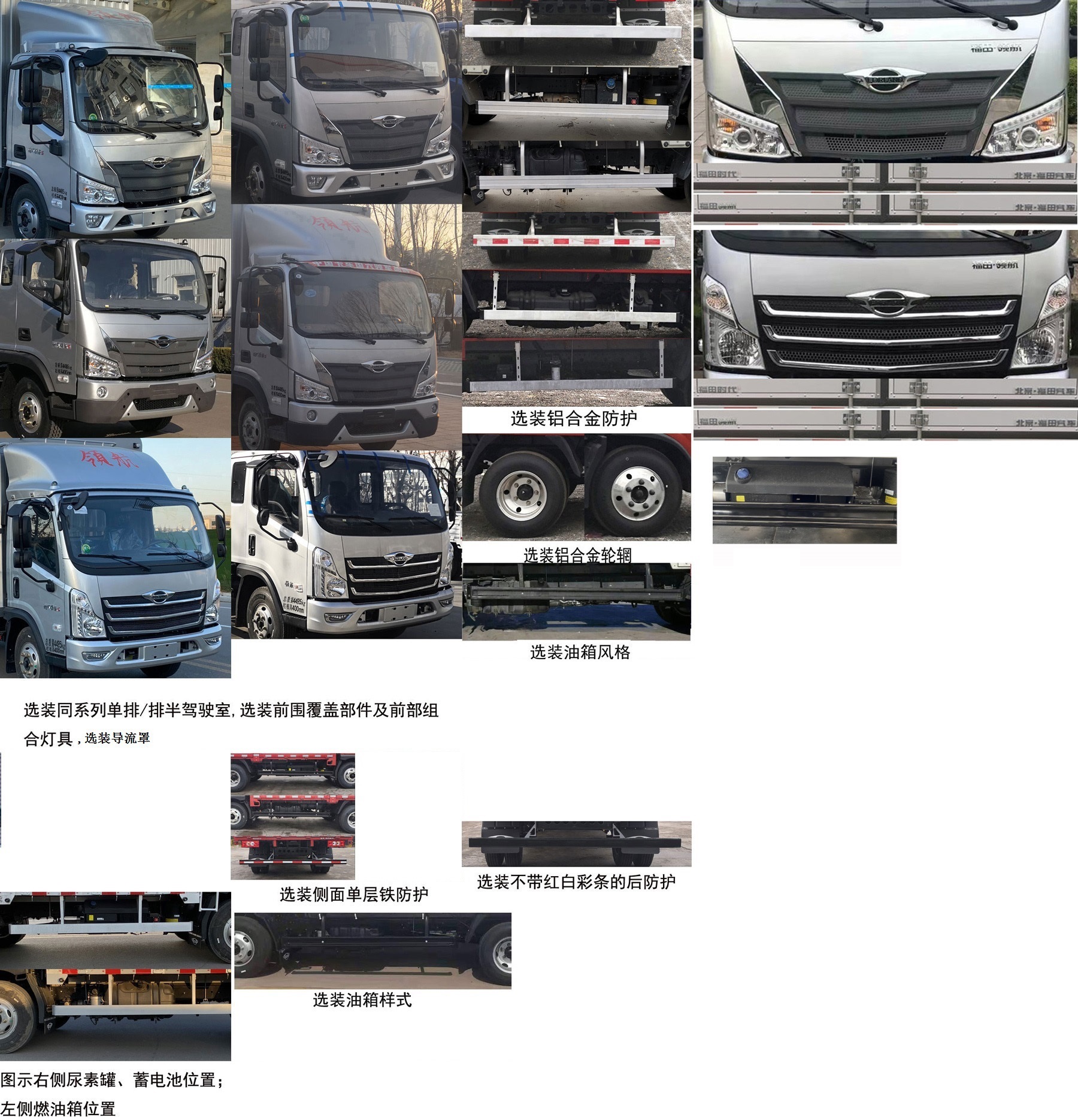 福田牌BJ5046CCY9JBA-51倉柵式運輸車公告圖片