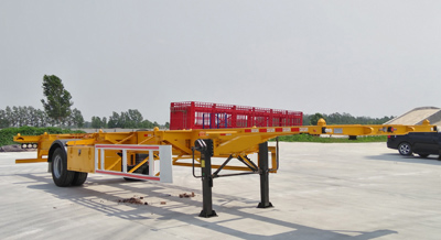 轩畅牌12.4米11.8吨1轴空载集装箱运输半挂车(JFH9150TJZ)