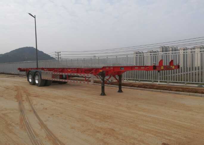 闽铝轻量化牌14米31.8吨2轴集装箱运输半挂车(FML9350TJZ)