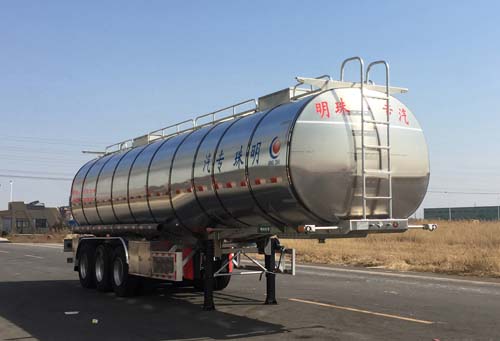 河海明珠牌11.8米33.5吨3轴润滑油罐式运输半挂车(MZC9400GRH)