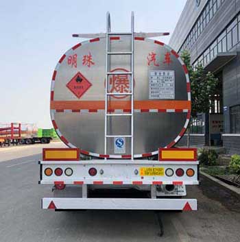 河海明珠牌MZC9408GRY铝合金易燃液体罐式运输半挂车公告图片