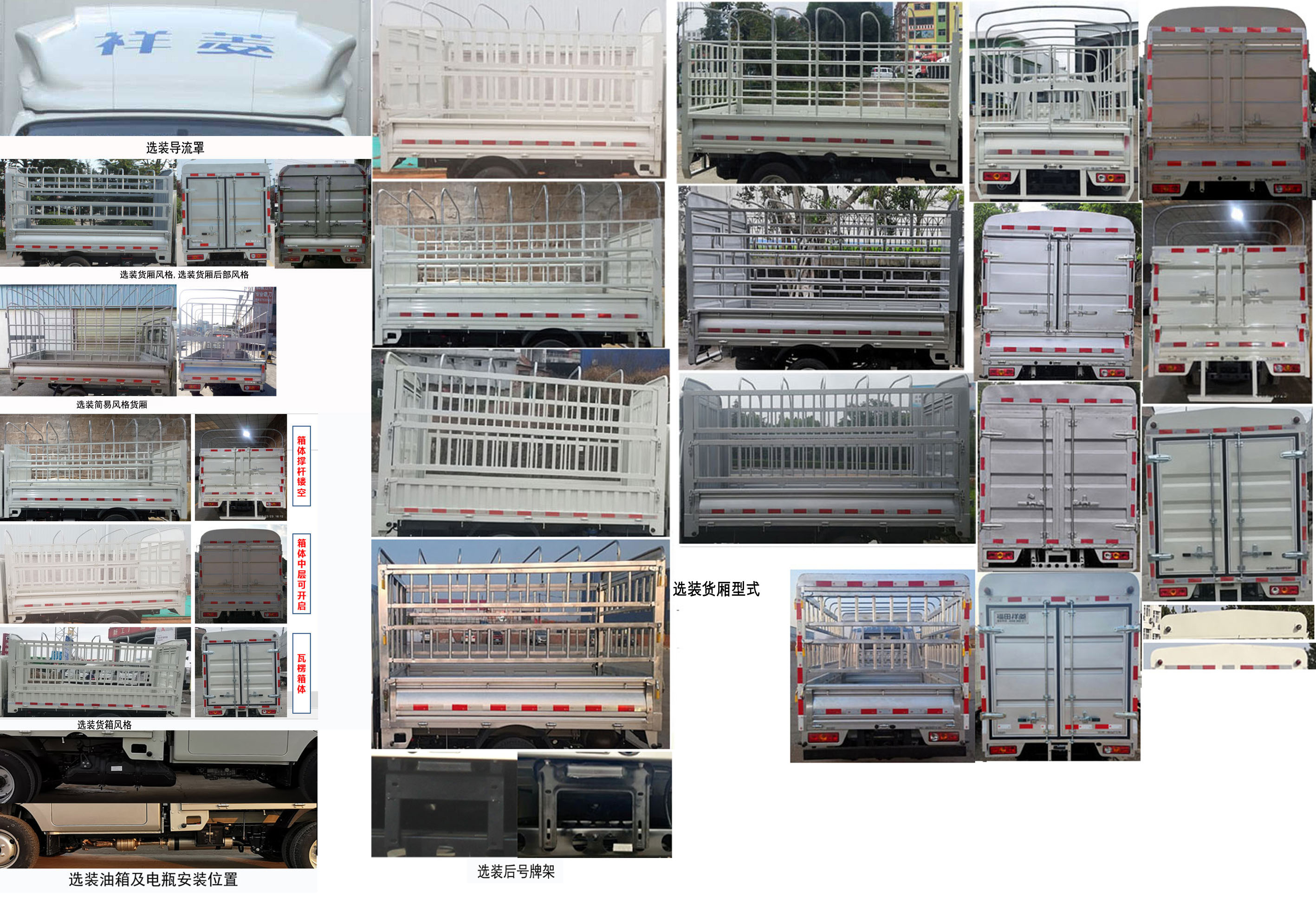 福田牌BJ5032CCY3AV5-03倉(cāng)柵式運(yùn)輸車公告圖片