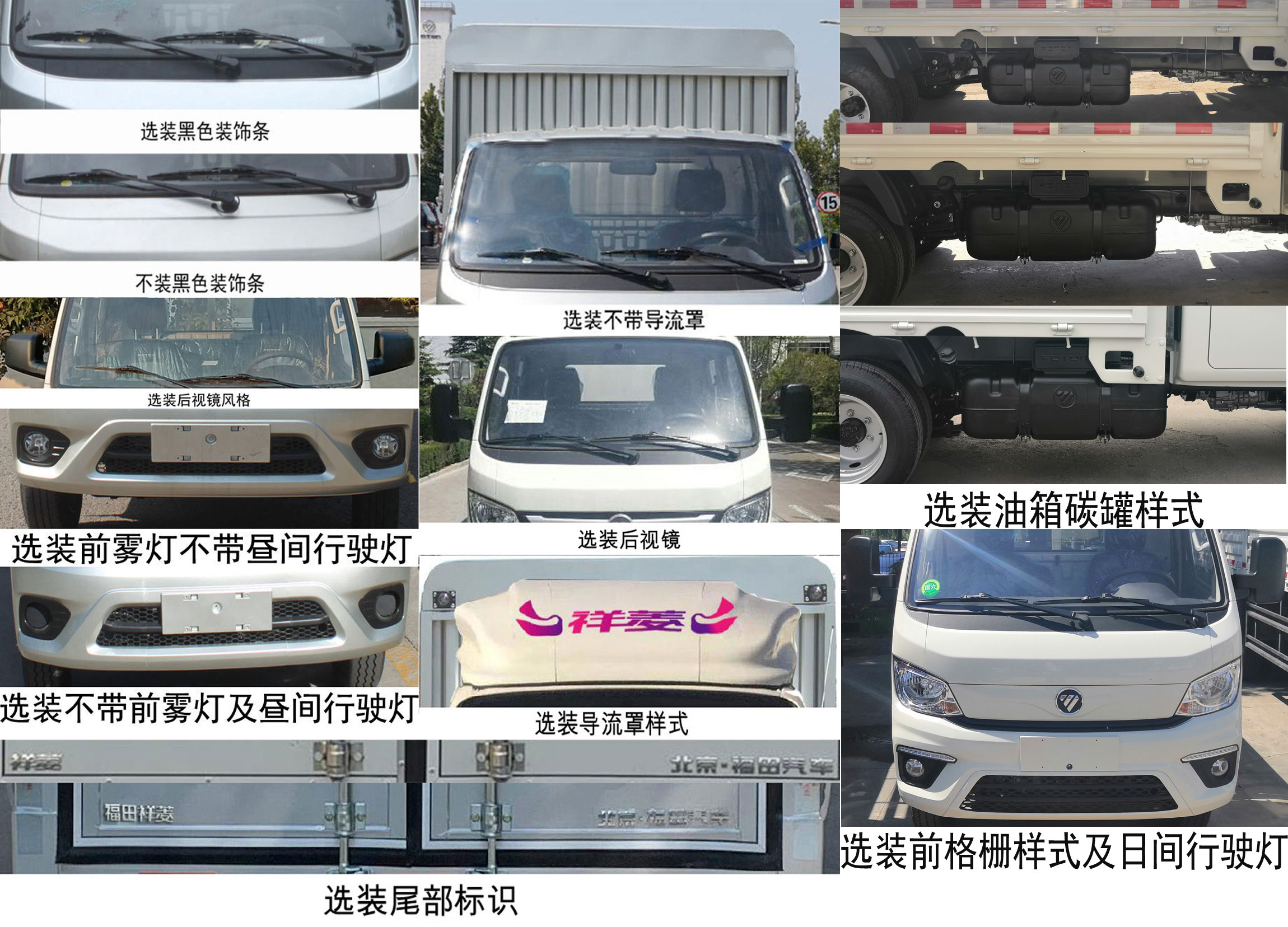 福田牌BJ5032CCY5JV5-01仓栅式运输车公告图片