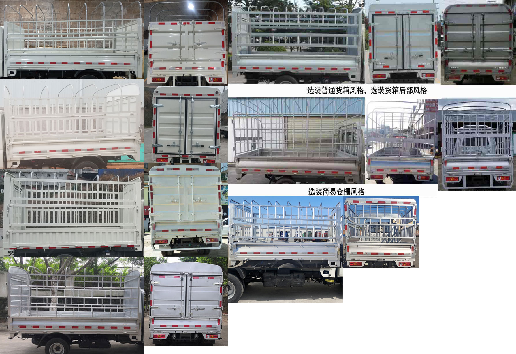 福田牌BJ5032CCY4AV6-09仓栅式运输车公告图片