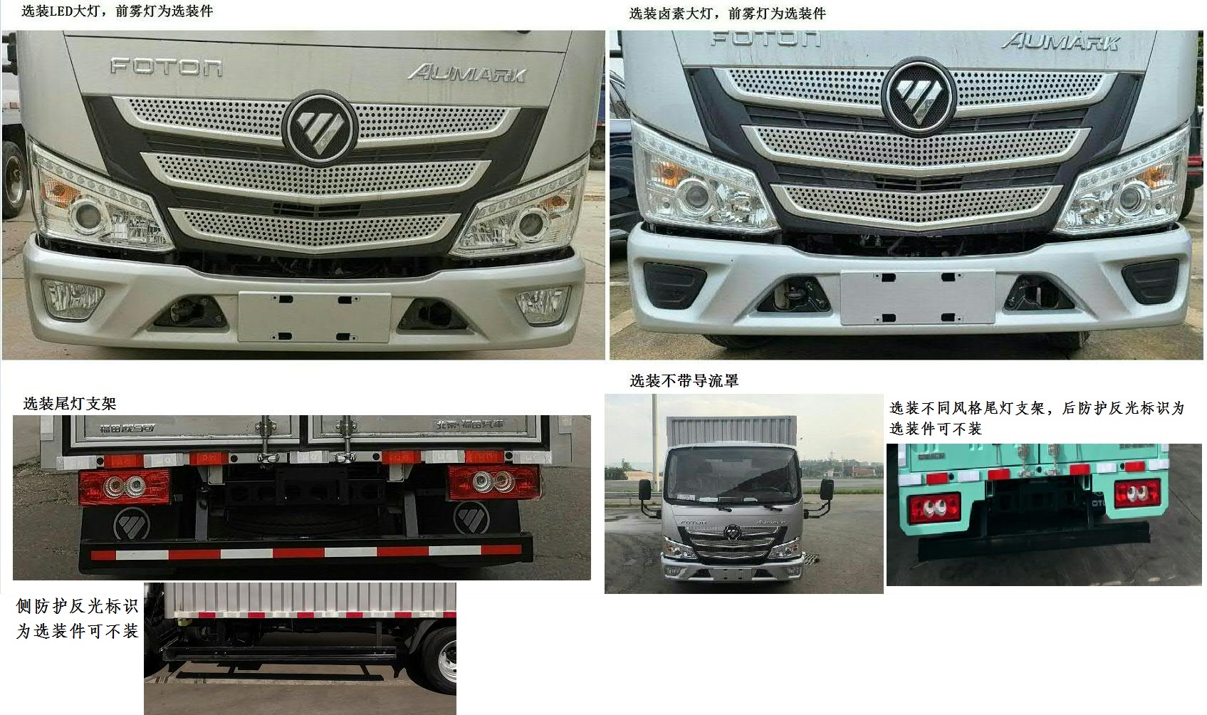 福田牌BJ5044XXY-1A廂式運輸車公告圖片