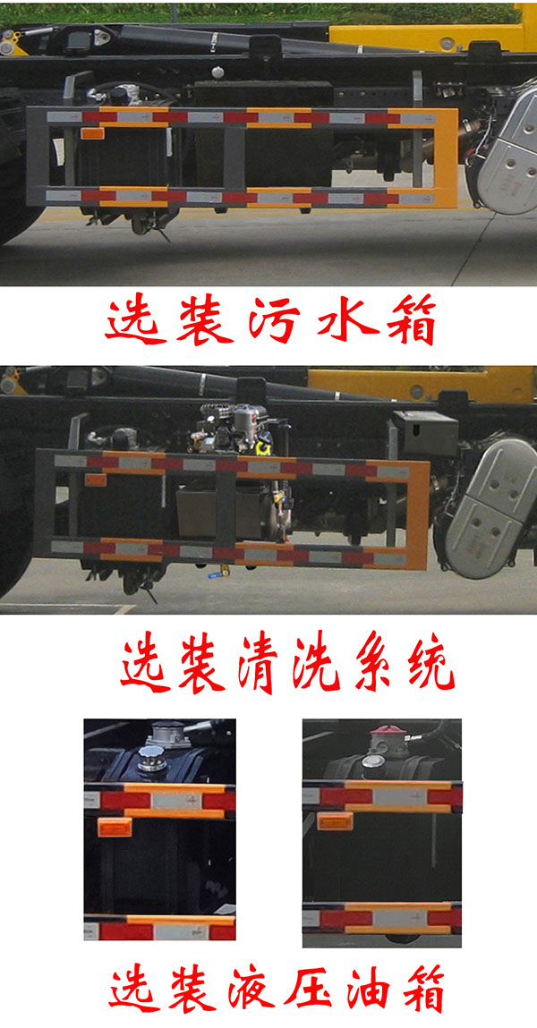 福龙马牌FLM5180ZXXLH6车厢可卸式垃圾车公告图片