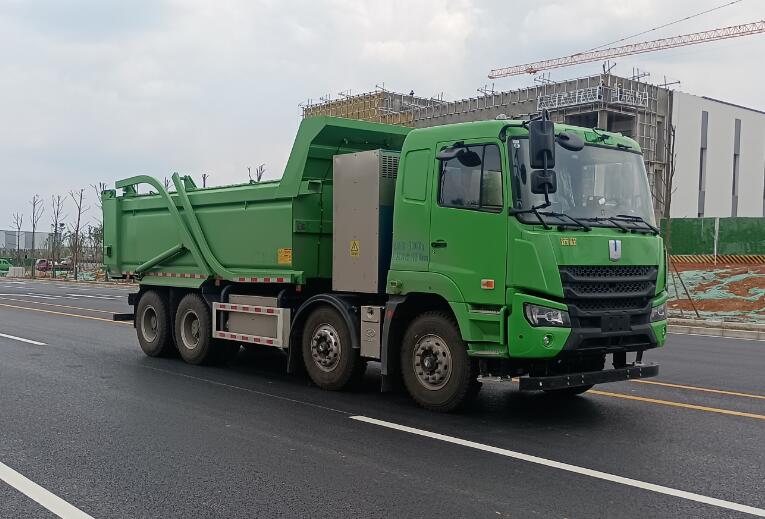 今创嘉蓝牌KTE5311ZLJHNBEV纯电动自卸式垃圾车公告图片