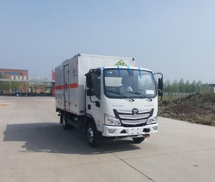 鴻星達(dá)牌SJR5044XRG-6易燃固體廂式運(yùn)輸車公告圖片