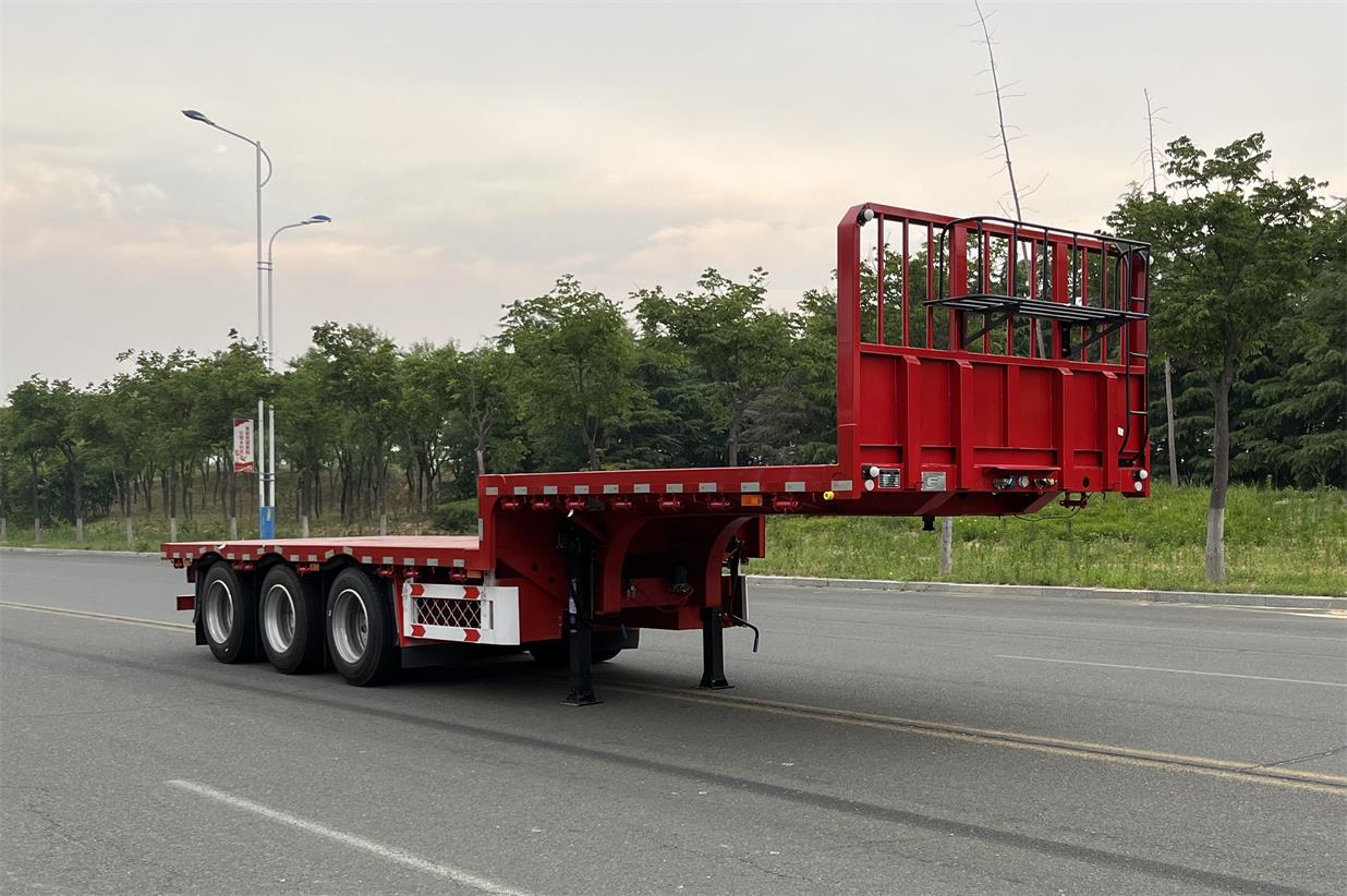德源达牌11.5米35.3吨3轴平板运输半挂车(DYV9401TPBE)
