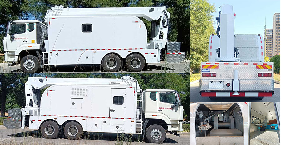 奈森聯(lián)合牌XNS5250TCS測試井架車公告圖片