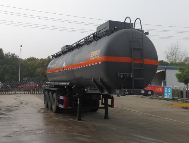 特运牌10.6米31吨3轴腐蚀性物品罐式运输半挂车(DTA9406GFWA)