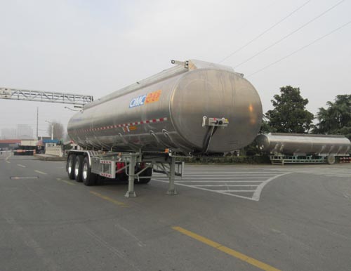 通华牌11.4米34.4吨3轴铝合金食用油运输半挂车(THT9400GSYH)