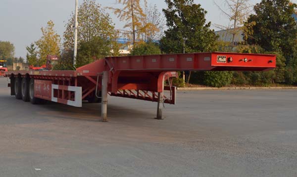 国世华邦牌13.7米33.9吨3轴低平板半挂车(XHB9406TDP)