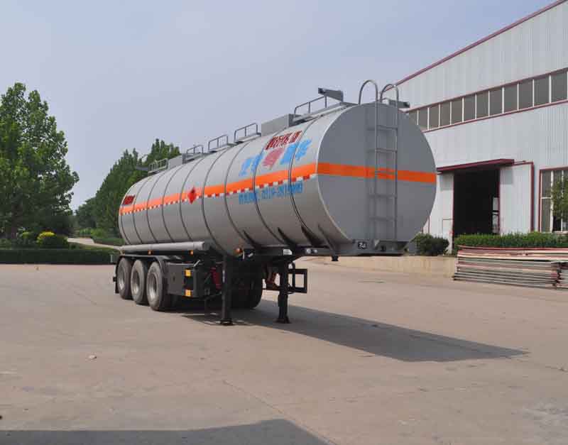 旗林牌10.5米31.5吨3轴易燃液体罐式运输半挂车(QLG9401GRYC)