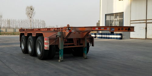庄宇牌8.5米35吨3轴集装箱运输半挂车(ZYC9400TJZC)
